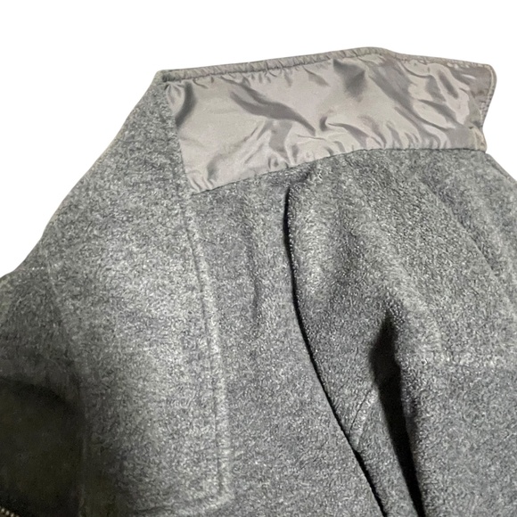 Women's Vintage Gap Double Pocket Full Zip Fleece Shirt Jacket Gray Size Large - Picture 4 of 12